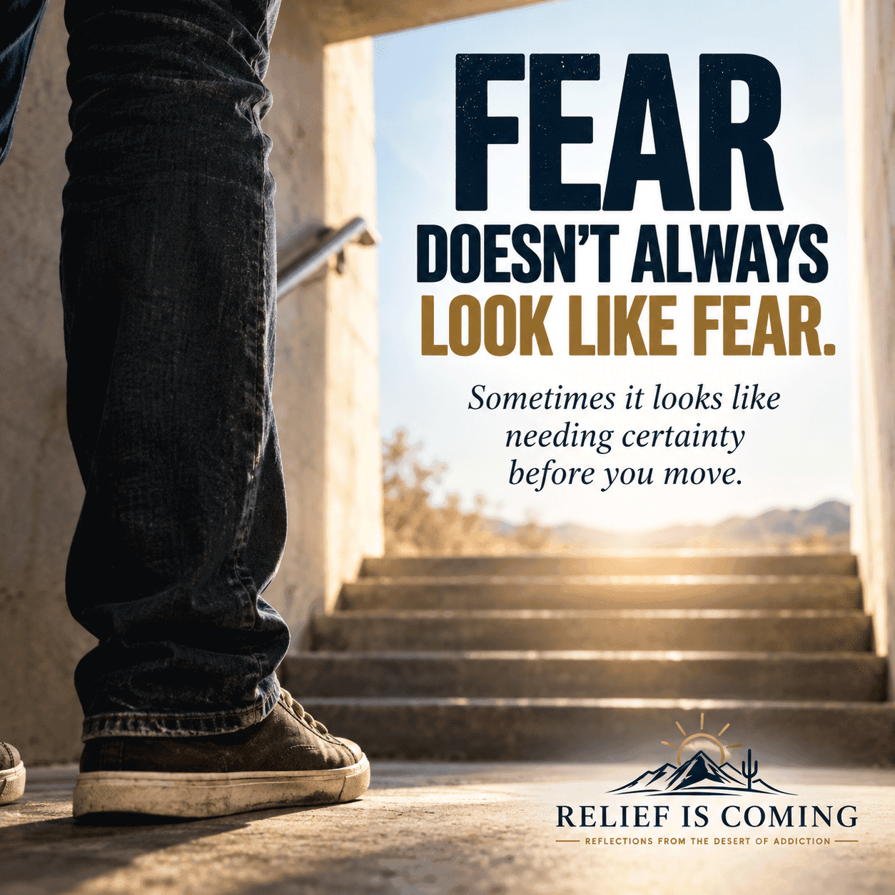 Sometimes fear looks reasonable. Sometimes fear looks reasonable.