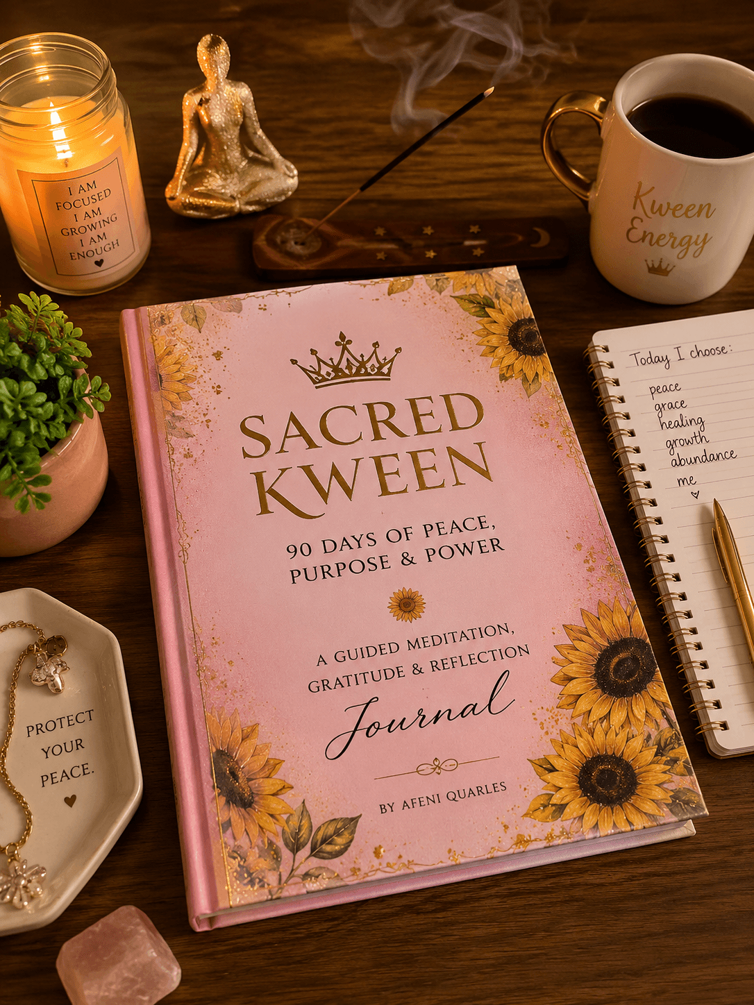 SACRED KWEEN 90 Days of Peace, Purpose & Power A Guided Meditation, Gratitude & Reflection Journal SACRED KWEEN 90 Days of Peace, Purpose & Power A Guided Meditation, Gratitude & Reflection Journal